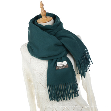Роскошный однотонный женский шарф Зимний кашемировый шаль из пашмины и накидки